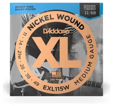 D'Addario EXL115W Electric Guitar Strings 11-49