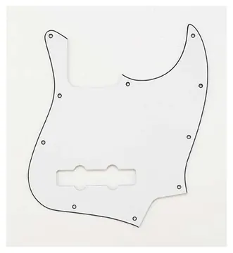 AllParts PG0755-035 White 3-Ply Pickguard for Jazz Bass