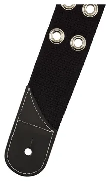 Jackson Cotton Grommet Strap Black