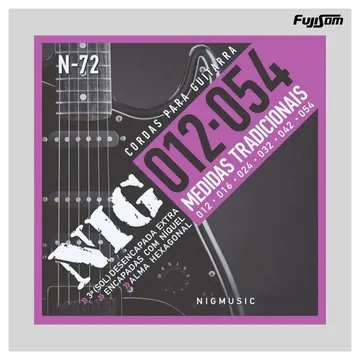 NIG Encordoamento Nig Para Guitarra 012 N-72 | Fujisom