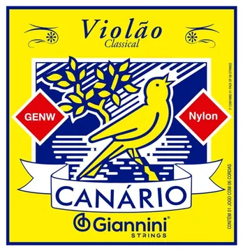 Giannini Encordoamento Para Violão Nylon Série Canário Giannini GENWB Com Bolinha