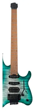 Cort Space G6TR Headless Guitar, Semi Gloss Lagoon