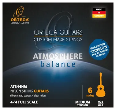 Ortega ATB44NM Saitensatz für Konzertgitarre Medium Tension