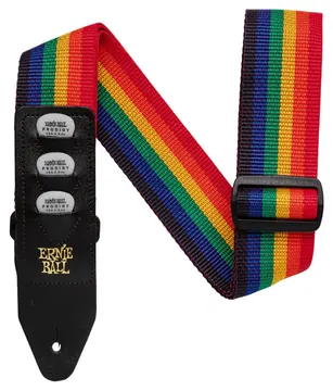 Ernie Ball 4188 Pickholder Strap Rainbow