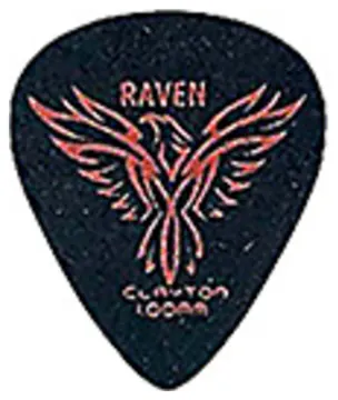 Clayton 351 Black Raven Pick 1.00mm 12Pcs