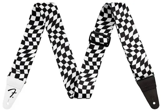 Fender 0990637288 wavy checkerboard polyester strap