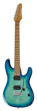 Ibanez AZ24S1F, Transparent Turquoise Burst - Secondhand