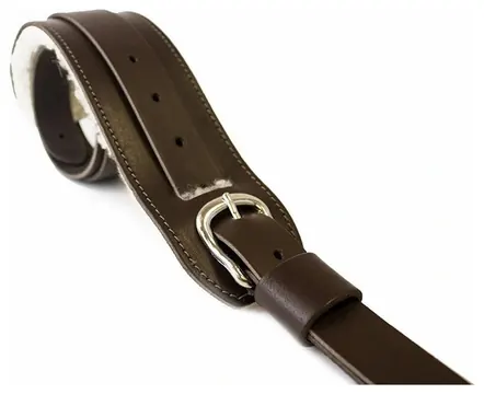 Levin Sheepskin Shoulder Pad Leather Guitar Strap (LS-G-L-SA-100-BROWN)
