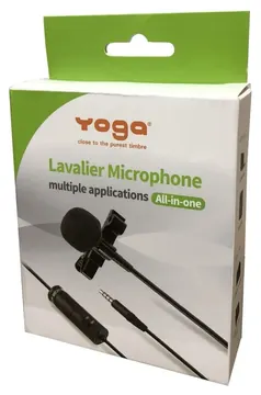 Yoga Microfone Condensador de Lapela Yoga YTM-012