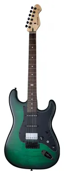 Mooer Msc31 Pro Green Burst - Chitarra Elettrica Solid Body