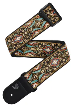D'Addario Eco Persian Woven Guitar Strap, Black