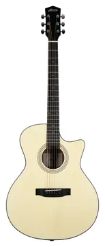 Harmony Foundation Series Terra GA Cutaway Acoustic Guitar, Natural Satin