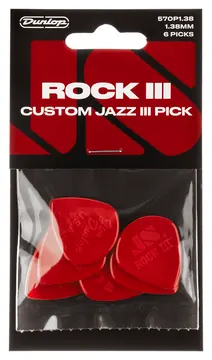 Dunlop Rock III Custom Jazz III Player's Pack 6 Stück