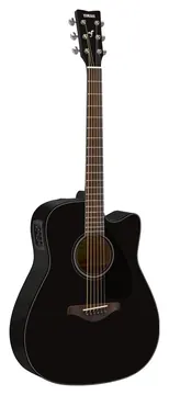 Yamaha fgx800c black chitarra acustica elettrificata