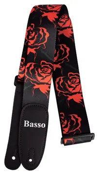 Basso Correia BASSO Poliester DE-27 Rosas Vermelhas