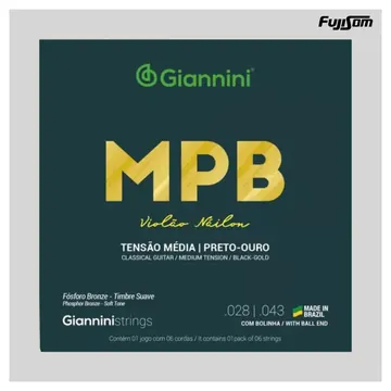 Giannini Encordoamento Giannini Para Violão NY Mpb Genwbg | Fujisom