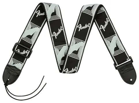 Fender Monogrammed Gitaarband - Zwart/Grijs