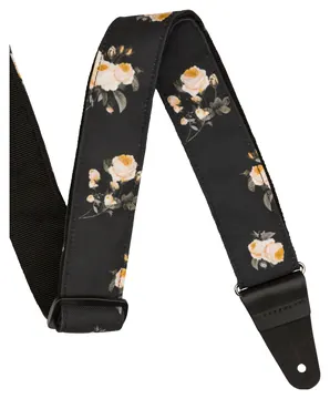 Fender Floral Strap Black, 2"