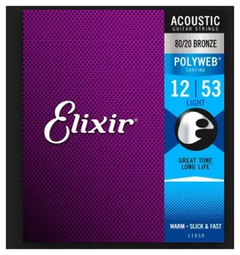 Elixir Polyweb Acoustic Guitar Strings Light 12-53