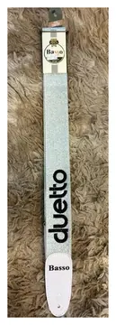 Duetto Musical Correia para Baixo Ex 48 Glitter Azul Claro - Duetto Musical