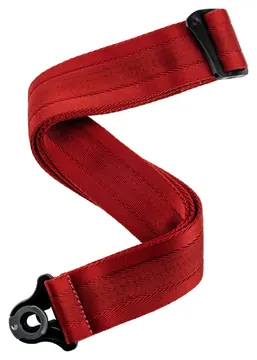 D'Addario 50BAL11 AUTO LOCK GUITAR STRAP BLOOD RED Tracolla per Chitarra e Basso