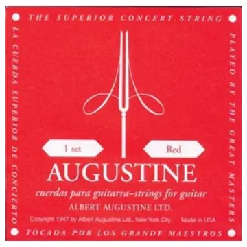 Augustine Serie Red Label Bassi Argentati Muta per Chitarra Classica
