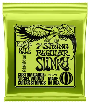 Ernie Ball 2621 7-String Regular Slinky 10-56