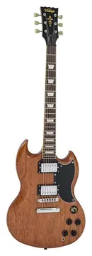 Vintage VS6M Electric Guitar Natural Mahogany