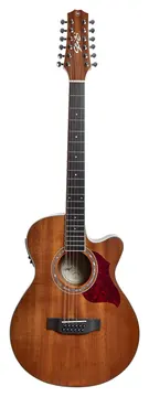 Seizi Kyoto MGS Linha Originals Auditorium de Aço 12 Cordas Mahogany Satin C/ Afinador e Bag