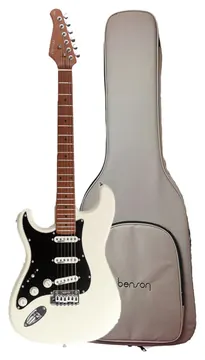 Benson Stratocaster Hardy Series S 901 OW LH Olympic White Canhota C/ Bag
