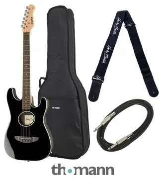Harley Benton ST-Acoustic Black Bundle