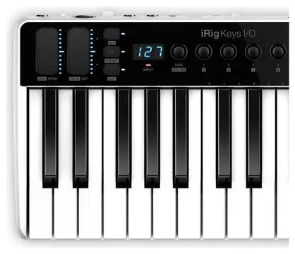 Ik multimedia iRig Keys I/O 25 - Master keyboard a 25 tasti per sistemi PC, MAC. iPad, iPhone con interfaccia audio integrata
