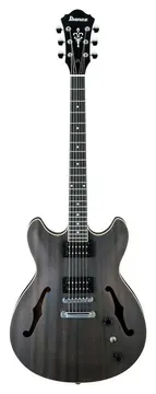 Ibanez Artcore AS53 TKF Transparent Black Flat Chitarra semiacustica nera