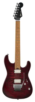 Charvel Pro Mod Plus SRS San Dimas 1 Quilt HH FR Sangria Burst