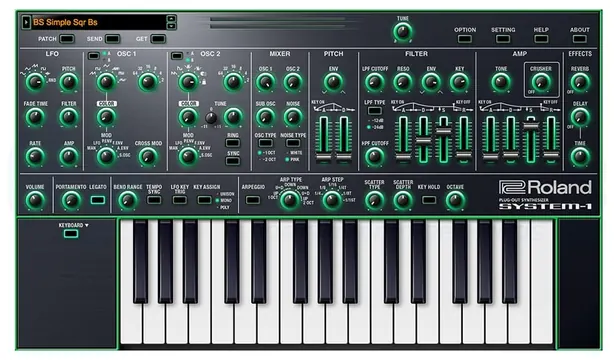 Roland System-1 Software Synthesizer