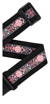 D'Addario Deluxe Cotton Guitar Strap, Black