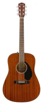 Fender CD-60S Chitarra acustica 20T con forma del manico"Easy-to-Play", Mogano