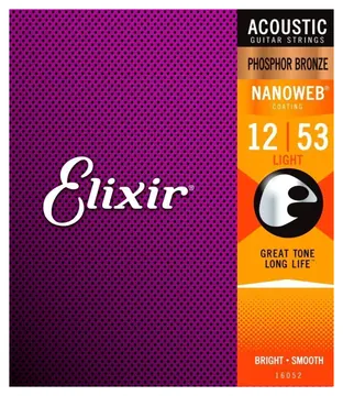 Elixir 16052 Acoustic Phosphor Bronze 12/53