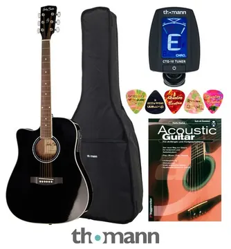 Harley Benton D-120CE-LH BK Bundle