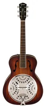Fender pr180e resonator aged cognac burst chitarra resofonica