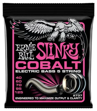 Ernie Ball 2737 Super Slinky Cobalt 5 Bass 40-125