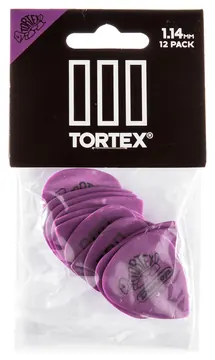 Dunlop 462P114 Tortex III Plectrum 1.14mm 12-Pack