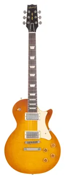Heritage Custom Shop Core Collection H-150 Plain Top Electric Guitar with Case, Dirty Lemon Burst, Artisan Aged