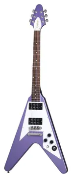 Epiphone Kirk Hammett 1979 Flying V Purple Metallic (Incl. Hard Case)