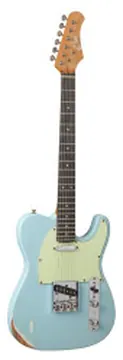 Eko Guitars - VT-380 Relic Daphne Blue