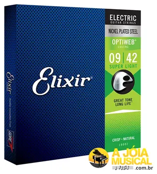 Elixir Strings Encordoamento Elixir para Guitarra 09 Optiweb