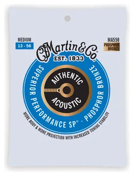 Martin Authentic Acoustic Superior Performance SP® Westerngitarre Phosphor Bronze Saitensatz - Medium 13-56