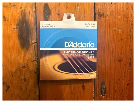 D'Addario EJ38 12-String 10-47 Phosphor Bronze