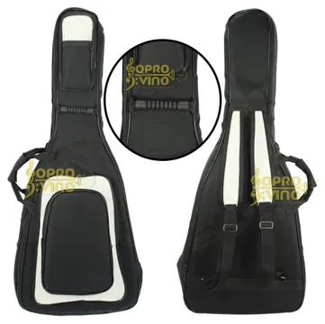 Protection Bags Capa Violão Clássico Náilon 900 Vulcano Preto e Cinza c/ Pelúcia Protection Bags