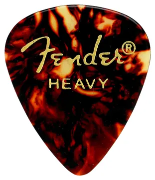 Fender 351 Pick Celluloid Tortoise Heavy 12er